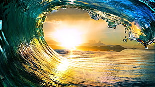 ocean wave, waves HD wallpaper
