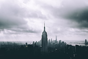 gray concrete building, Empire State Building, Empire State, New York City, cityscape HD wallpaper