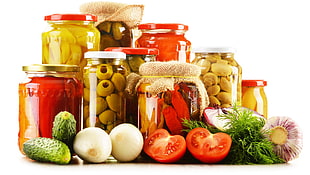 infused jar lot, food HD wallpaper