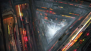 game digital wallpaper, futuristic, city, artwork, fantasy art HD wallpaper