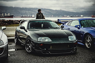 black coupe, Toyota Supra, Supra, Toyota, old car