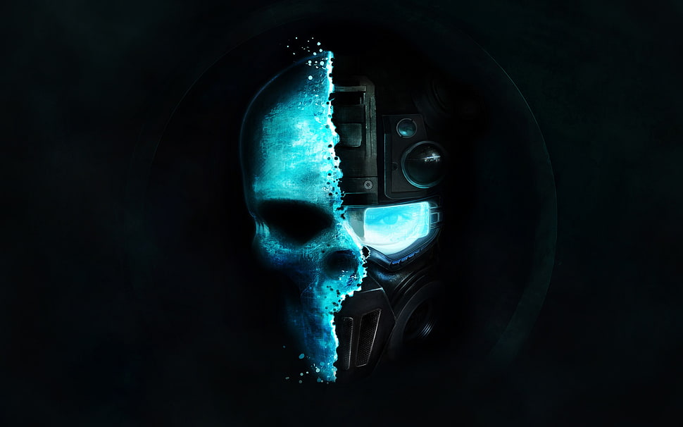 Cybord illustration, skull, robot, Ghost Recon, video games HD ...