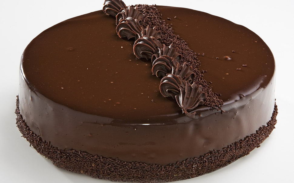 roundchocolate cake HD wallpaper