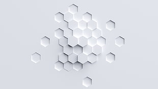 abstract, hexagon, simple, minimalism