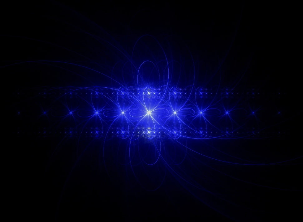 abstract, glowing, fractal HD wallpaper