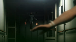black and white ceiling fan, Metal Gear, screen shot, video games, Metal Gear Solid  HD wallpaper