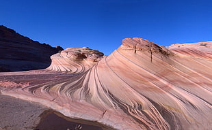 brown rock formation