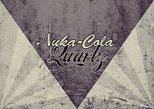 Nuka-Cola Quartz log o, Fallout, Nuka Cola, fan art HD wallpaper