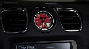 black and red car instrument cluster panel, Porsche Boxter, car HD wallpaper