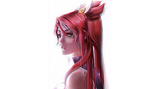 illustration of female character with pink hair, League of Legends, Jinx (League of Legends) HD wallpaper