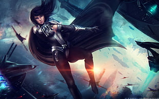 female game graphic wallpaper, superheroines