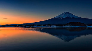 Mt. Fuji, Japan, Mount Fuji, trees, nature HD wallpaper
