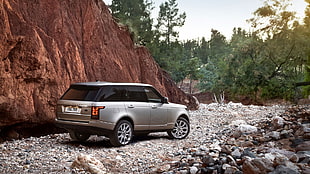 silver 5-door hatchback, Range Rover, car HD wallpaper