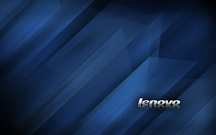 Lenovo logo, Lenovo, artwork, blue HD wallpaper