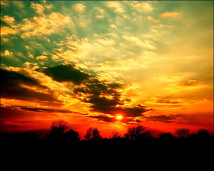 sunset HD wallpaper