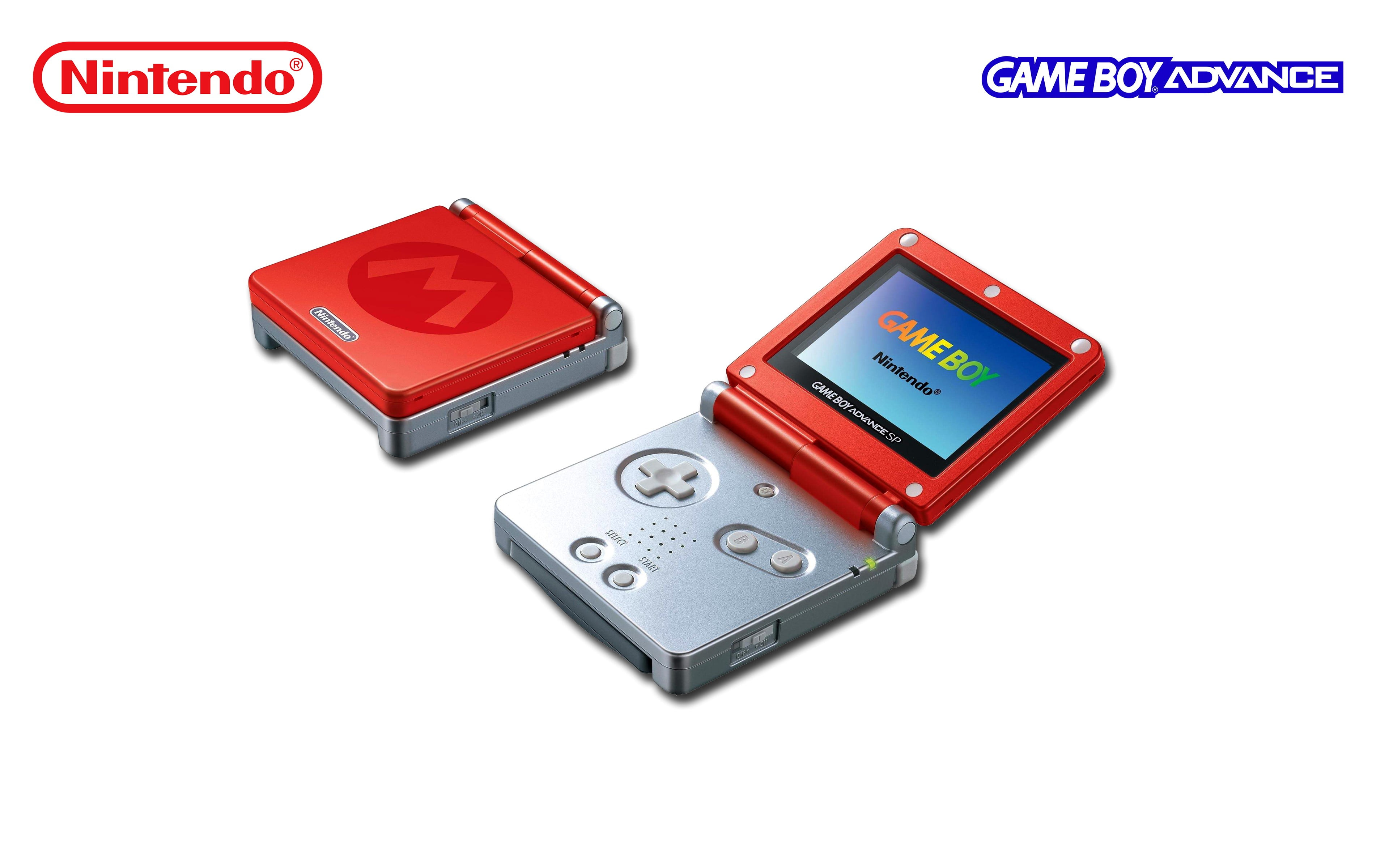 Red and gray Nintendo Game Boy with text overlay, GameBoy Advance SP,  consoles, Nintendo, video games HD wallpaper | Wallpaper Flare