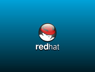 black and red LED light, Linux, Red Hat HD wallpaper