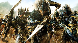 illustration of warriors, The Elder Scrolls V: Skyrim, CGI, ENB, video games HD wallpaper