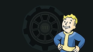 Volt Boy wallpaper, Fallout 4, video games, Vault 111, Vault Boy HD wallpaper