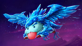 blue and teal character wallpaper, League of Legends, Anivia HD wallpaper