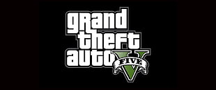 black background with grand theft auto five text overlay, Grand Theft Auto V, video games, Grand Theft Auto HD wallpaper