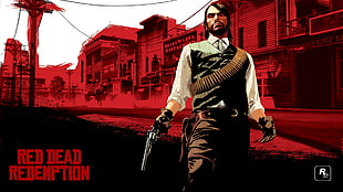 Red Dead Redemption digital wallpaper, Red Dead Redemption, John Marston, video games HD wallpaper