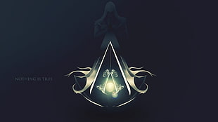Assassin's Creed logo wallpaper, video games, Assassin's Creed