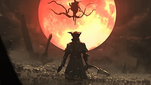 game application wallpaper, artwork, video games, Bloodborne