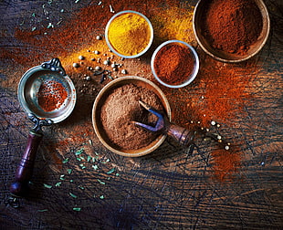 assorted-color sands, spices HD wallpaper
