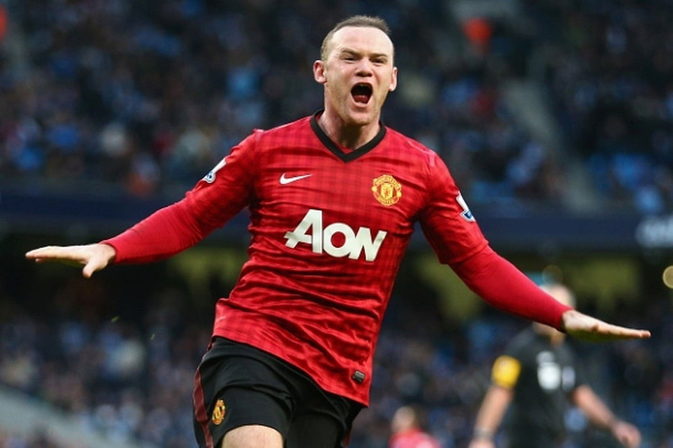 Men's red and white Adidas jersey shirt, Wayne Rooney , Manchester United  HD wallpaper | Wallpaper Flare
