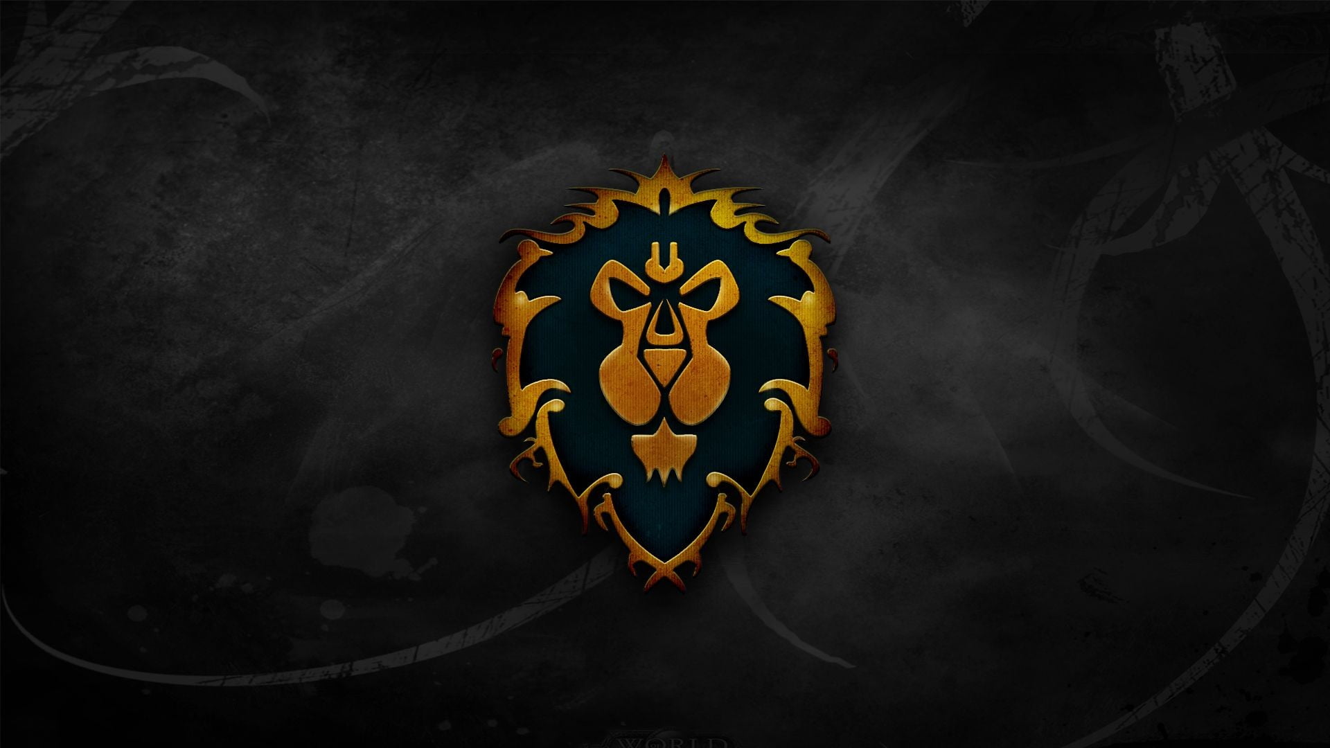 Brown and black lion logo, World of Warcraft, Alliance, logo ...