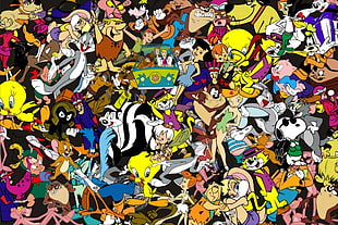 MGM cartoon character collage photo, cartoon