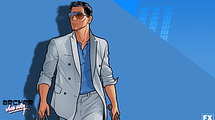 Vice City male character wallpaper, Sterling Malory Archer, Archer (TV show) HD wallpaper