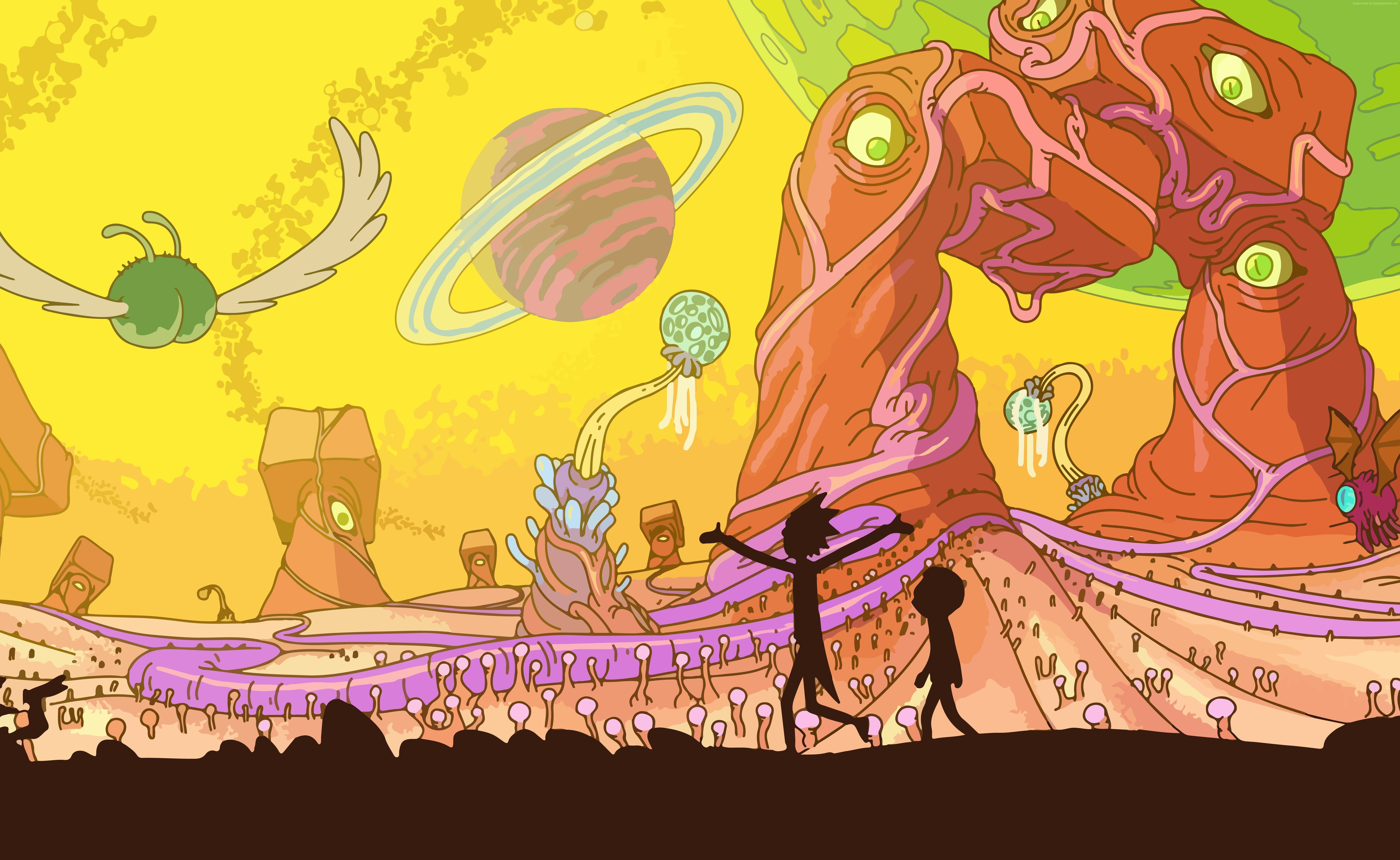Rick and Morty opening scene HD wallpaper | Wallpaper Flare