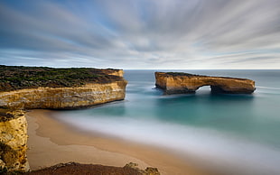 landscape photography of island and seashore, london