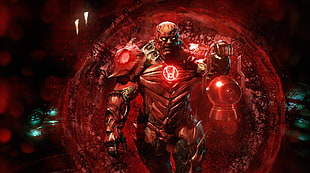male character holding lamp digital wallpaper, Injustice 2, video games, DC Comics, Green Lantern HD wallpaper