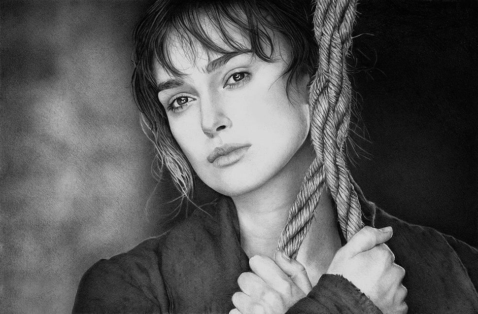 photography of woman holding rope HD wallpaper