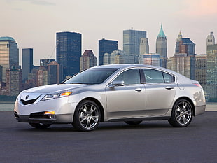 silver Acura sedan