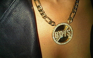 gold necklace with Boys pendant