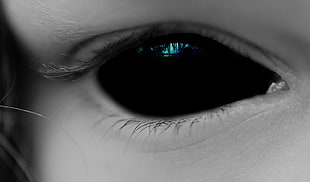 photo of person eye, eyes, demon, black, dark HD wallpaper