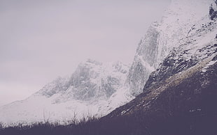 white and black area rug, photography, mountains, landscape, snow