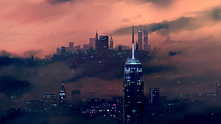 city landscape landmark, New York City, Empire State Building, Cityscape HD wallpaper