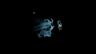 digital art, minimalism, smoke