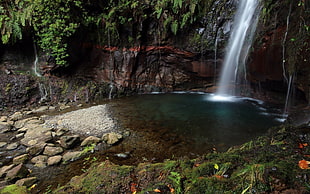 timelapse photography of waterfalls