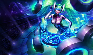 DJ digital wallpaper, League of Legends, DJ Sona