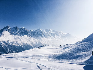 snow covered mountain, nature, mountains, landscape, snow