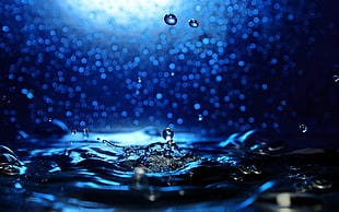 time lapse photography of water droplets HD wallpaper
