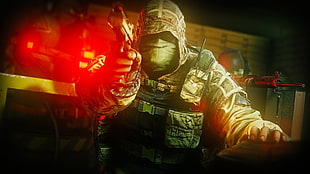 man holding rifle wallpaper, Rainbow Six: Siege, SWAT HD wallpaper