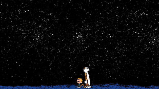 cartoon characters digital wallpaper, Calvin and Hobbes HD wallpaper