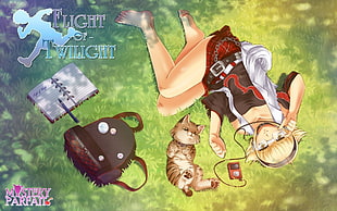 Flight of Twilight poster, anime, Vocaloid HD wallpaper